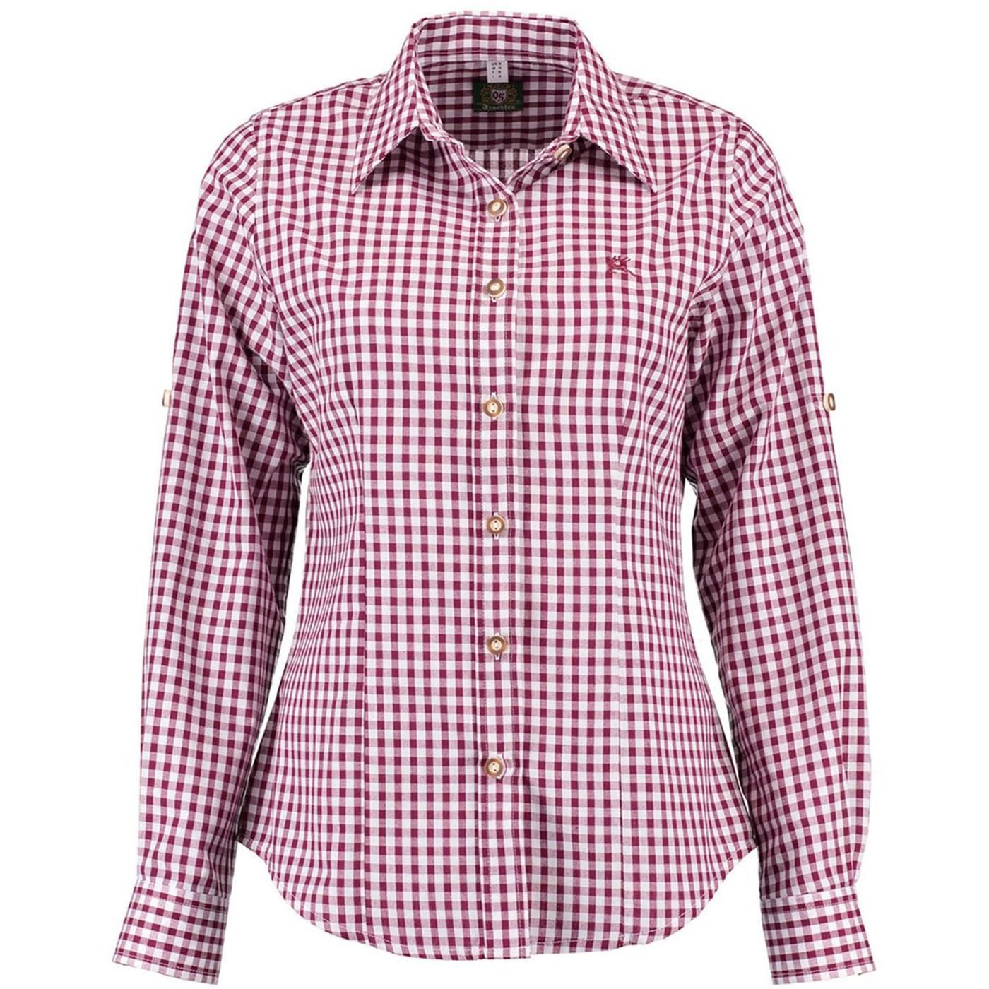 German Wear Trachtenbluse GW-OB13 Trachtenbluse für Trachten lederhosen bluse Trachtenmode kariert