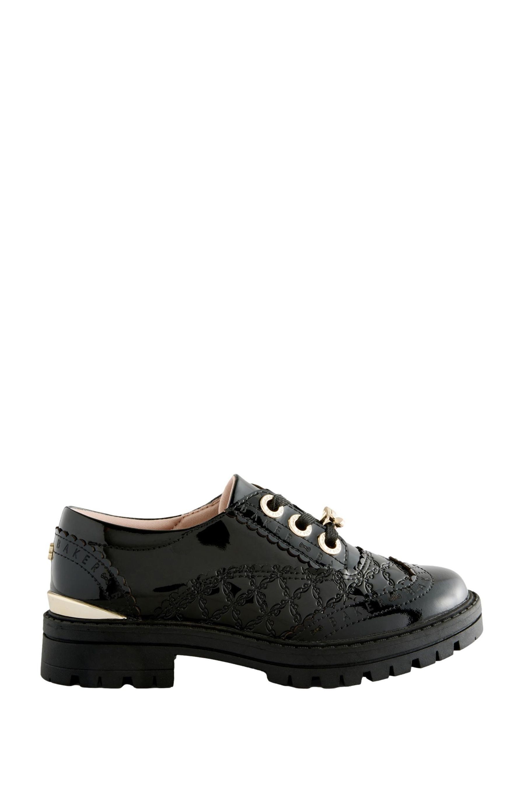Baker by Ted Baker Baker by Ted Baker Lack-Brogues mit Schleife Schnürschuh (1-tlg)