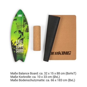 BoarderKING Gleichgewichtstrainer Indoorboard Wave