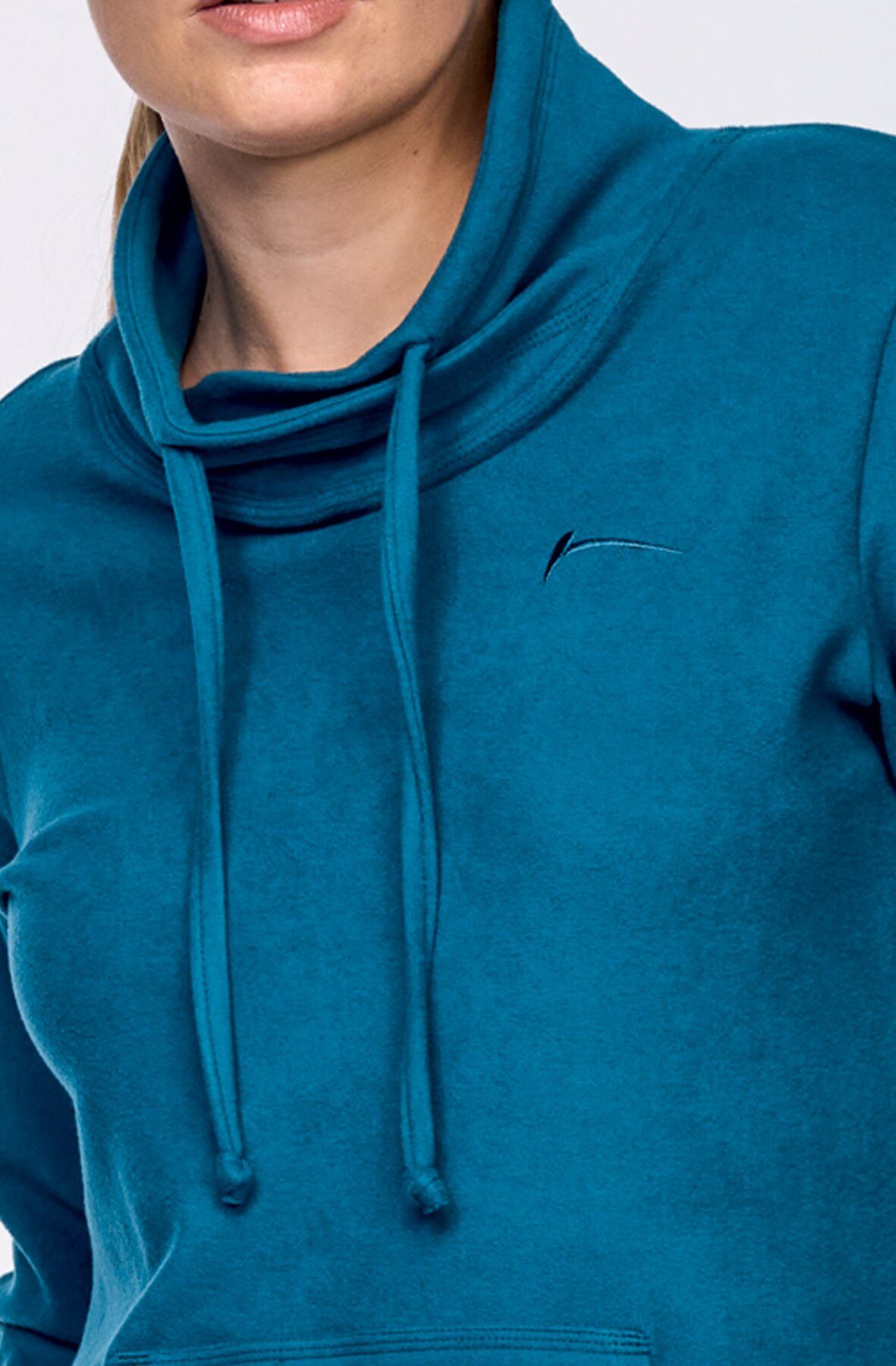 Draps Trainingskapuzenpullover Kapuzensweat Fleece petrol