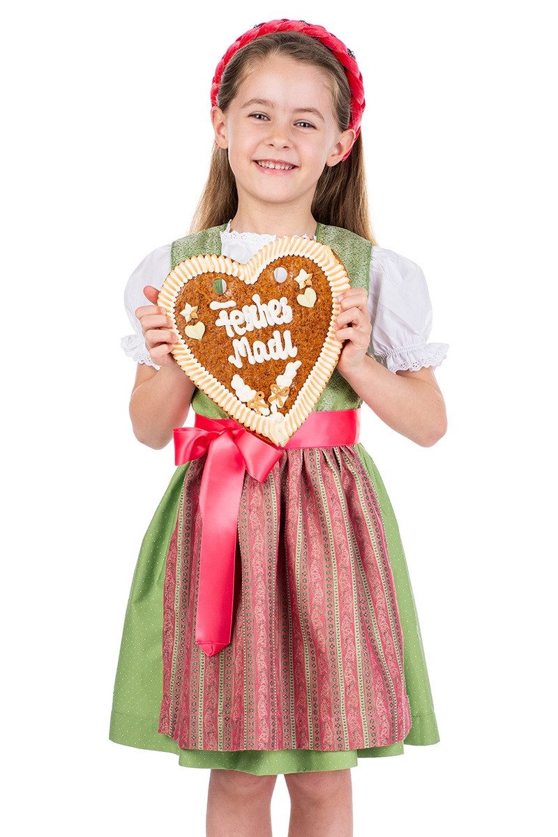 Isar-Trachten Dirndl Kinderdirndl 3tlg. - MINA - grün
