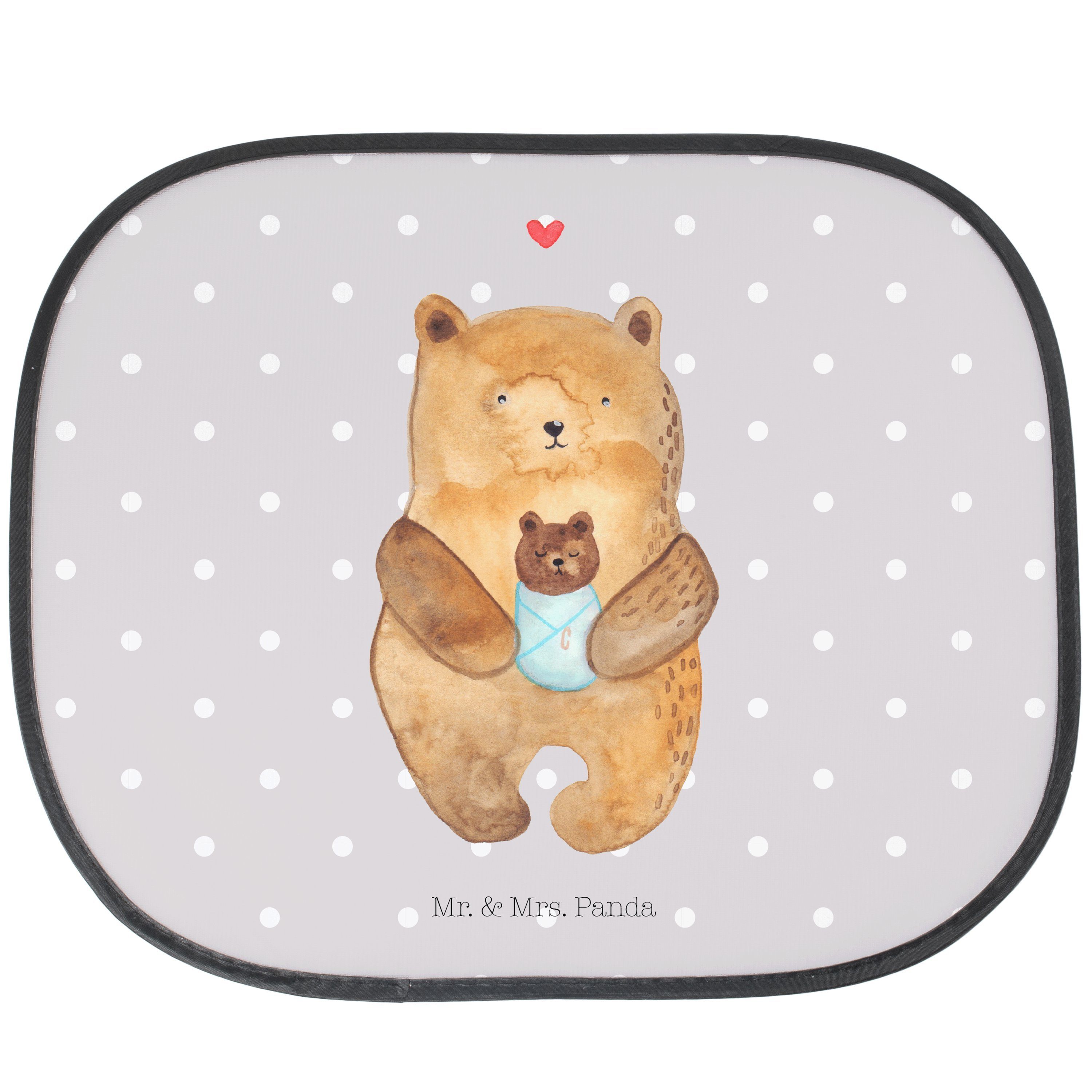 Pastell Teddybär, Sonnenschutz mit Grau Baby - - Bär Mrs. Panda, Seidenmatt Mr. Geschenk, Glückwunsch, Neffe, &