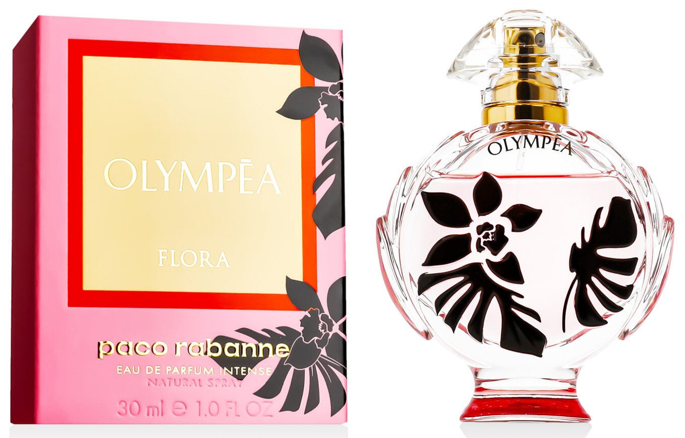 paco rabanne Duft-Set Olympea Flora Intense Eau de Parfum (EDP) Damen Spray mit Reiseduft, Fruchtig-blumiger Duft mit schwarzer Johannisbeere, Rose und Patchouli
