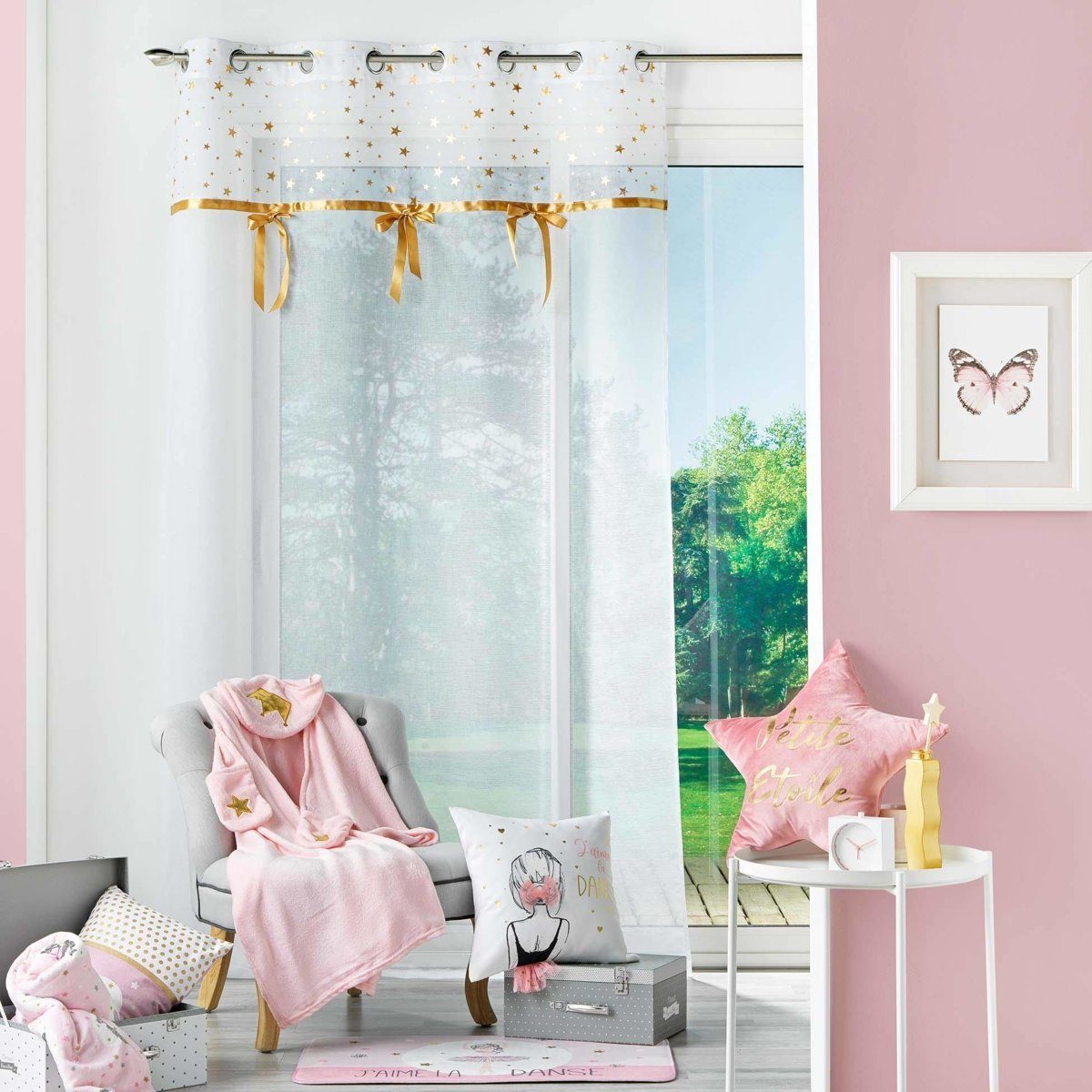 Douceur d'intérieur Gardine Gardine mit Ösen STELLY, 140 x 240 cm (1 St), modern