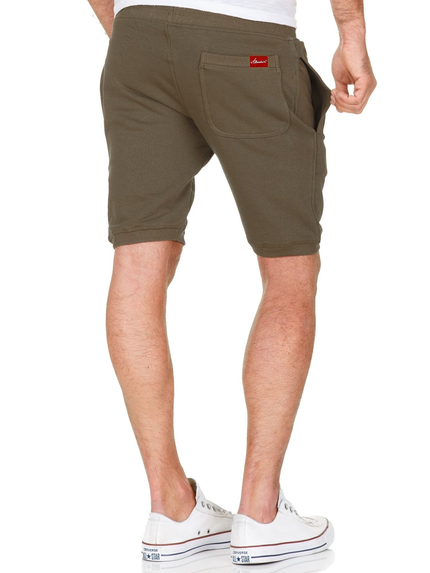 Amaci&Sons Sweatshorts INKSTER Sweatshorts Herren Bermuda Bequeme Kurze Männer Hose