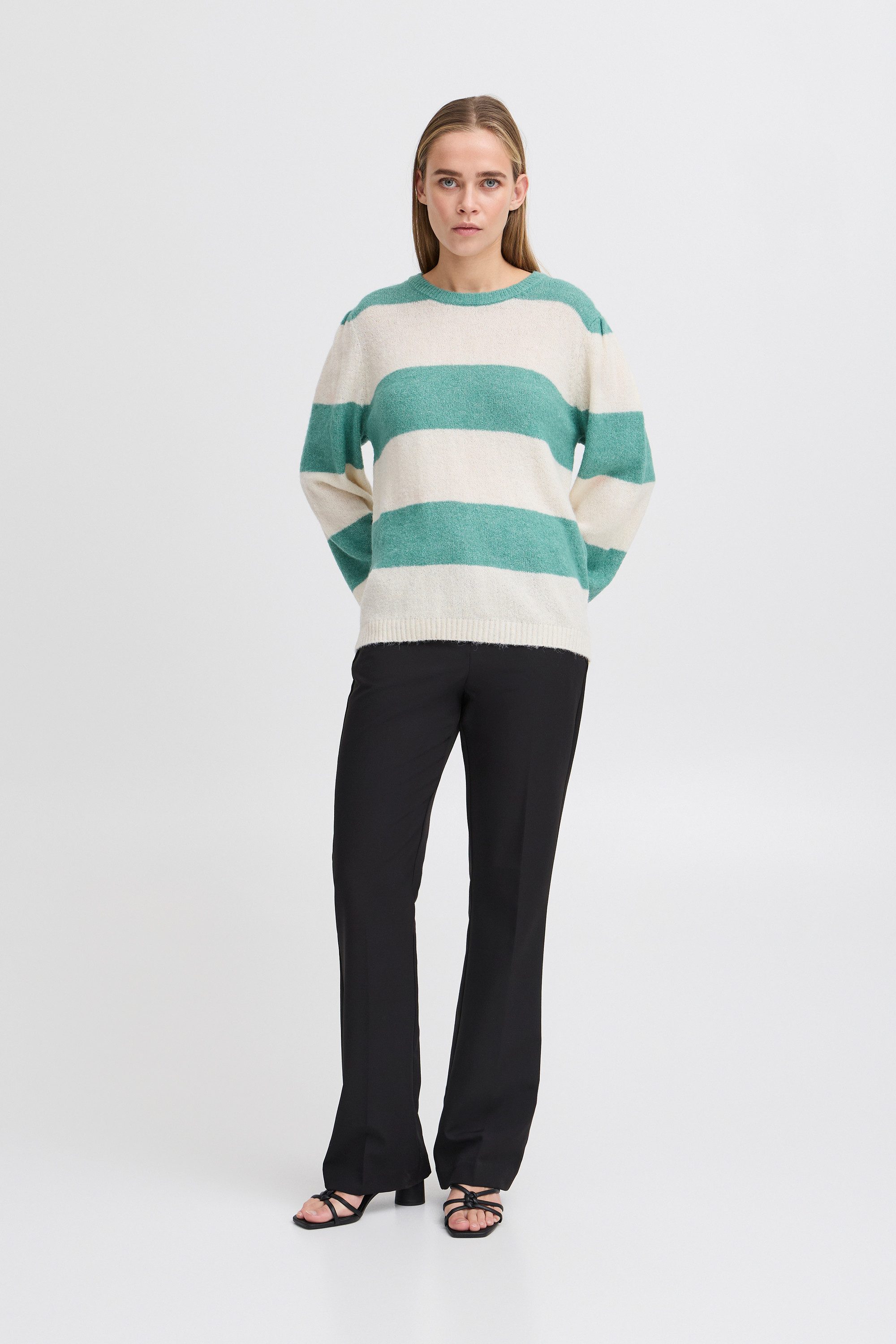 Ichi Strickpullover IHDUSTY LS STRIPE