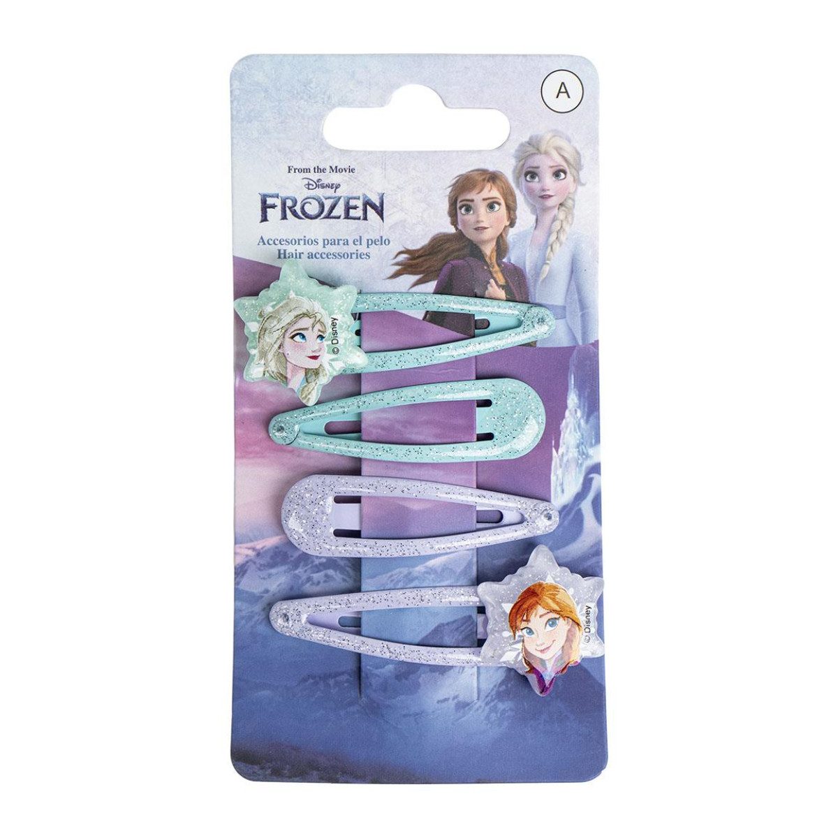 Cerda Haarspange Disney Frozen Haaraccessoires – 4 Stück Kinder für Alltag & Party