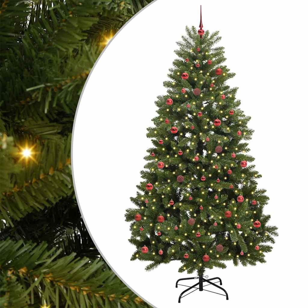 vidaXL Christbaumschmuck Künstlicher Weihnachtsbaum Grün 240 cm PVC und Metall (1-tlg)