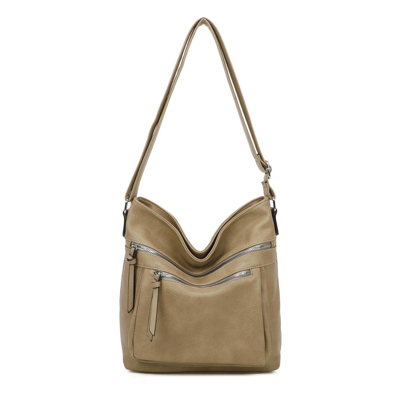 ITALYSHOP24 Schultertasche Damen Tasche XL Shopper günstig online kaufen