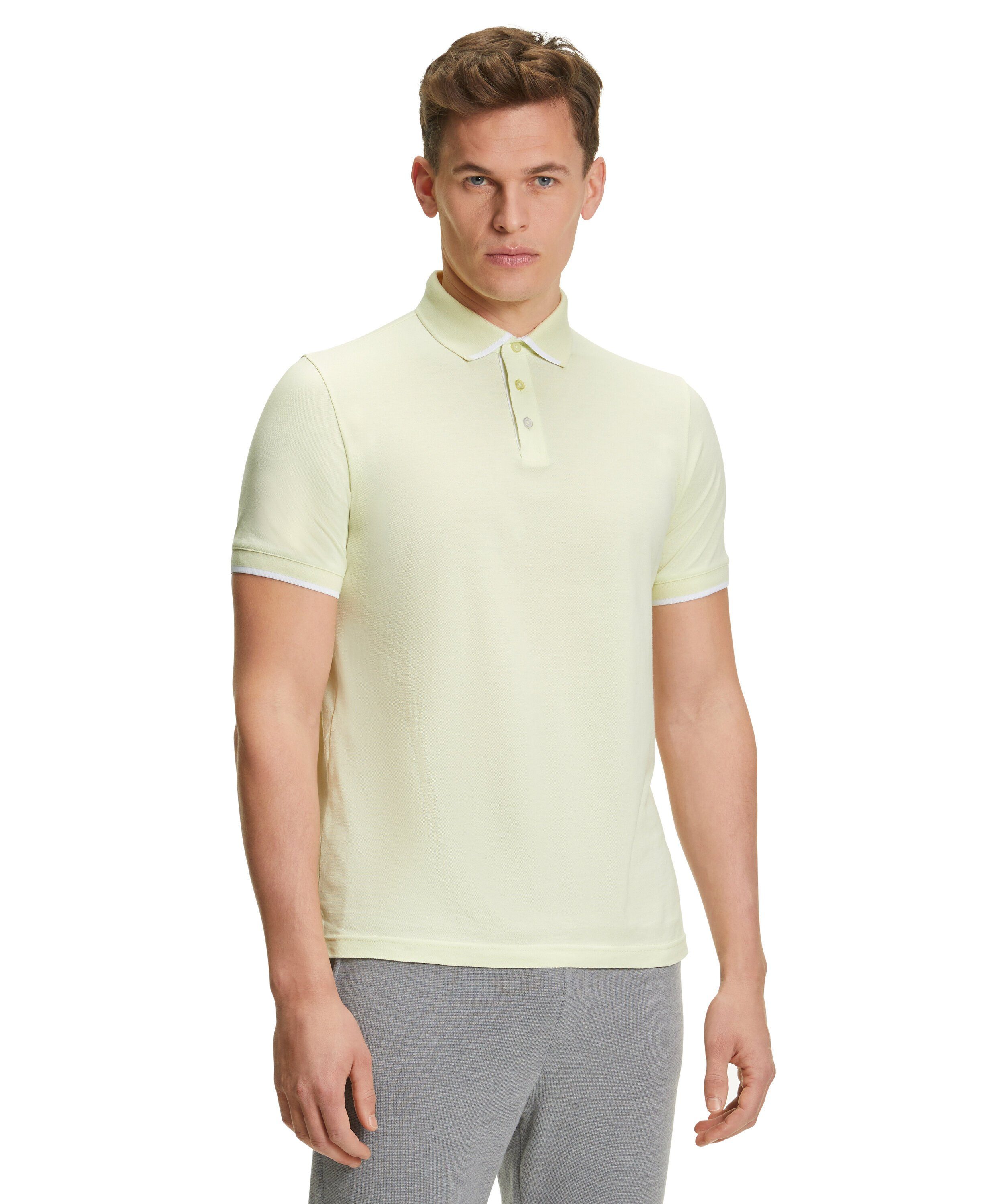 FALKE Poloshirt mit Baumwolle lime sorbet (7088)