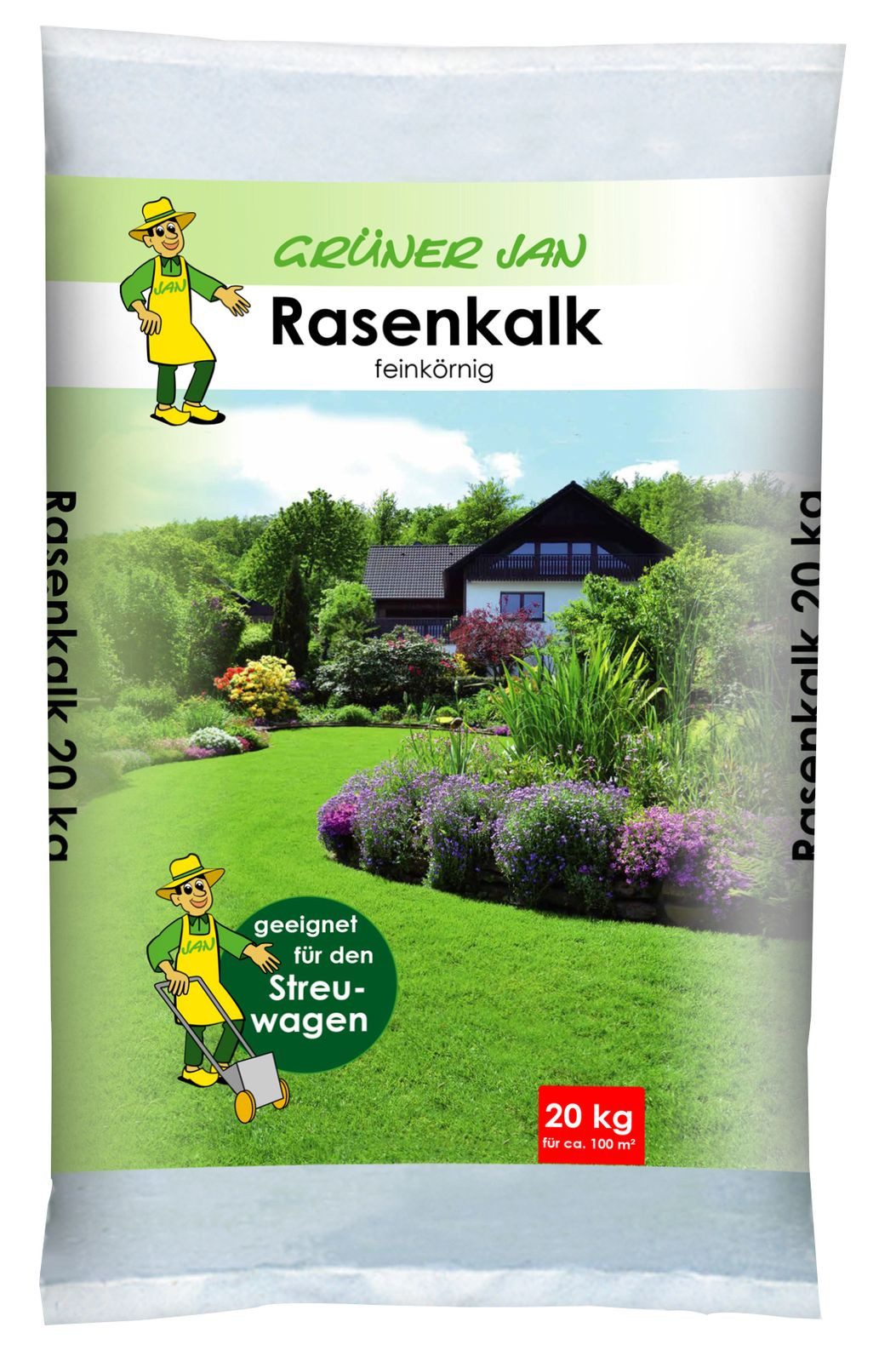 Grüner Jan Pflanzendünger Grüner Jan Rasenkalk 20 kg