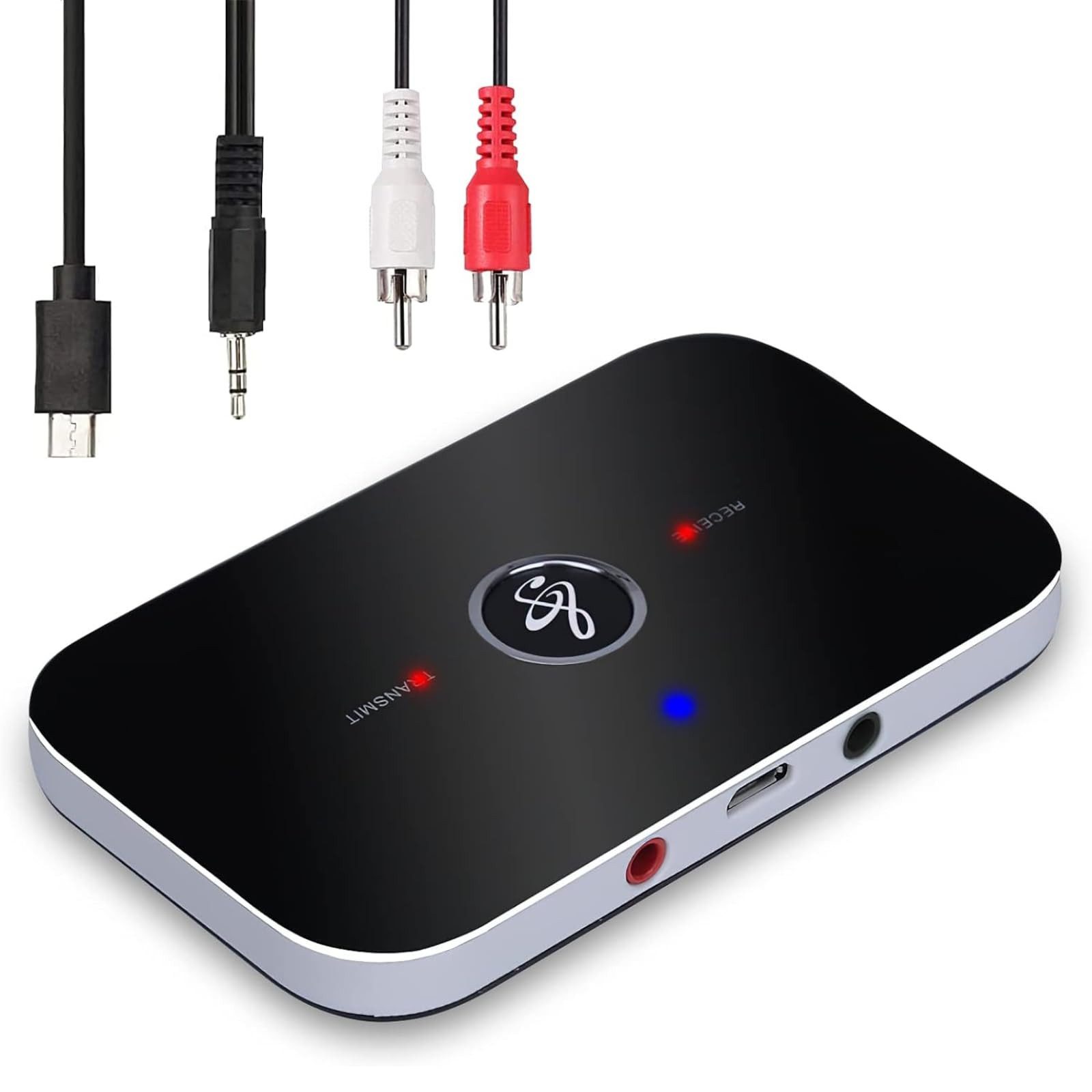 Bluetooth-Adapter 5.0, 2-in-1 Bluetooth-Empfänger/Bluetooth-Sender Adapter