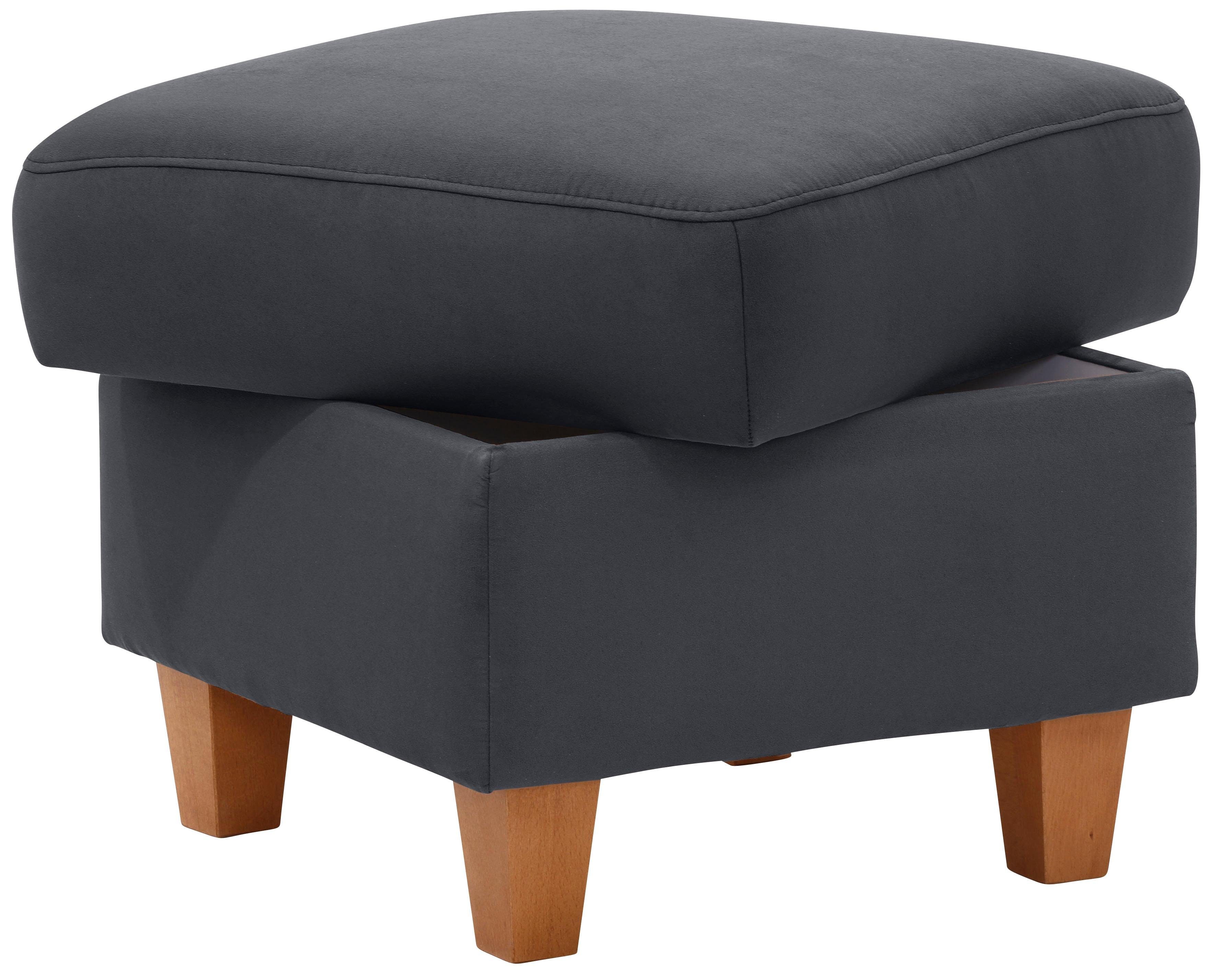 Home affaire Polsterhocker Palmera, B: 58 cm, mit Stauraum, Federkern