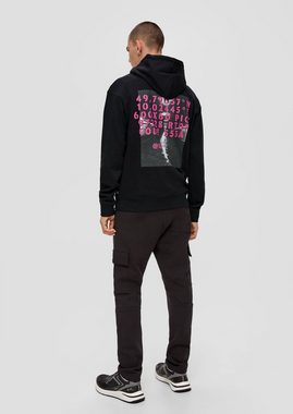 QS Sweatshirt Sweatshirt mit Front- und Backprint