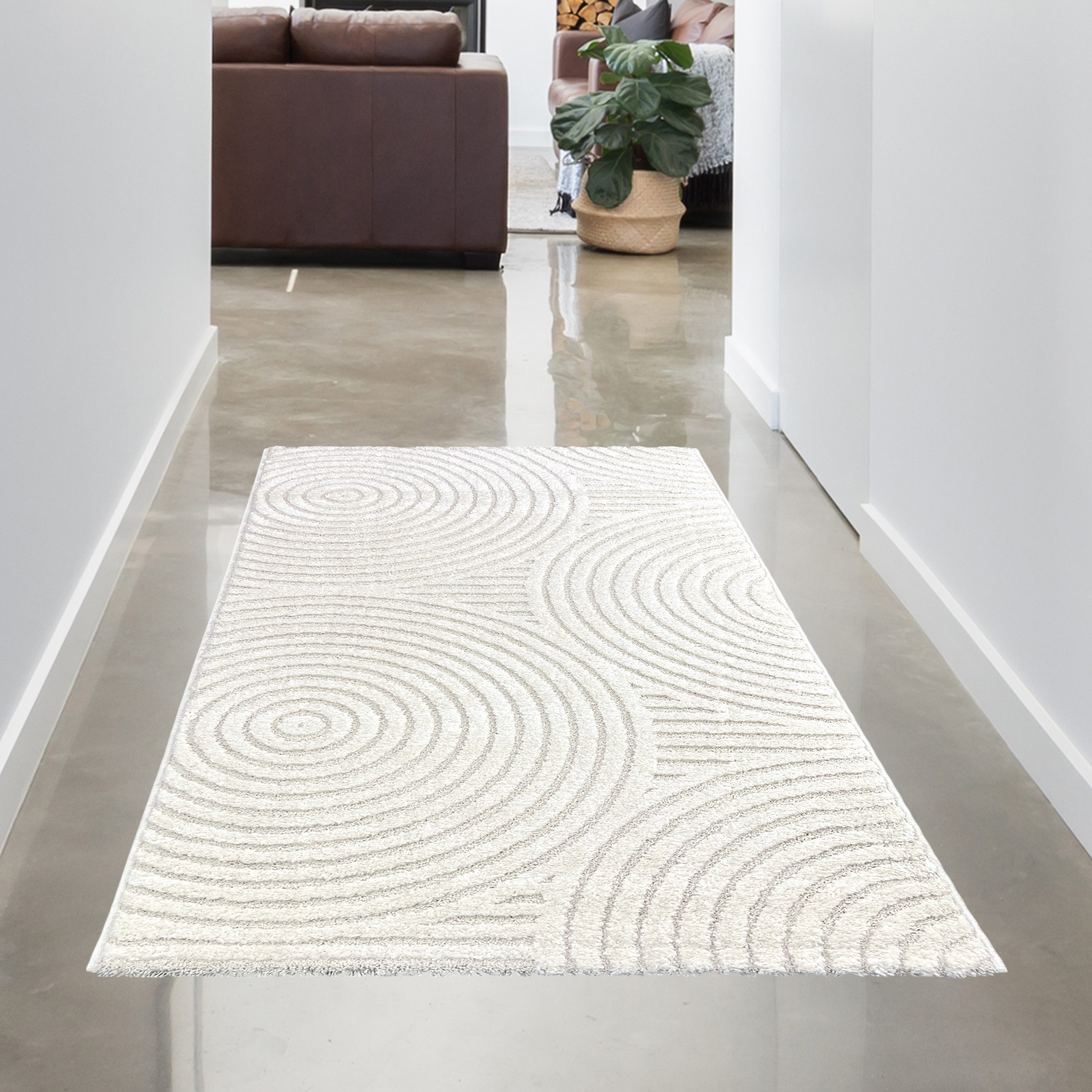 Carpetia Teppich Moderner Wohnzimmerteppich mit elegantem günstig online kaufen