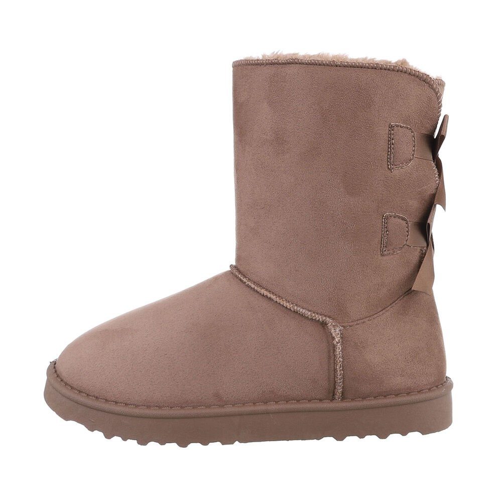Ital-Design Damen Snowboots Freizeit Snowboots (84906883) Flach Flache Stie günstig online kaufen