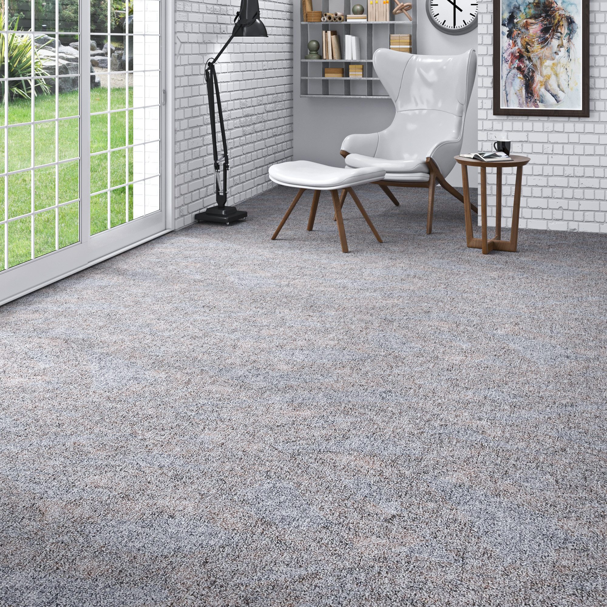 my home Teppichboden Caio, Schlinge, rechteckig, Höhe: 8 mm, meliert, Breite 400 cm, strapazierfähig, Wohnzimmer, Schlafzimmer