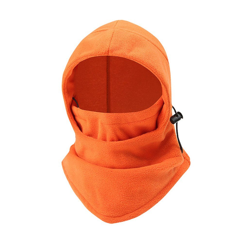 Farbe Outdoor-Radsport-Kopfbedeckung, Skimütze Unisex, orange Outdoor-Gesichtsabdeckung Blusmart