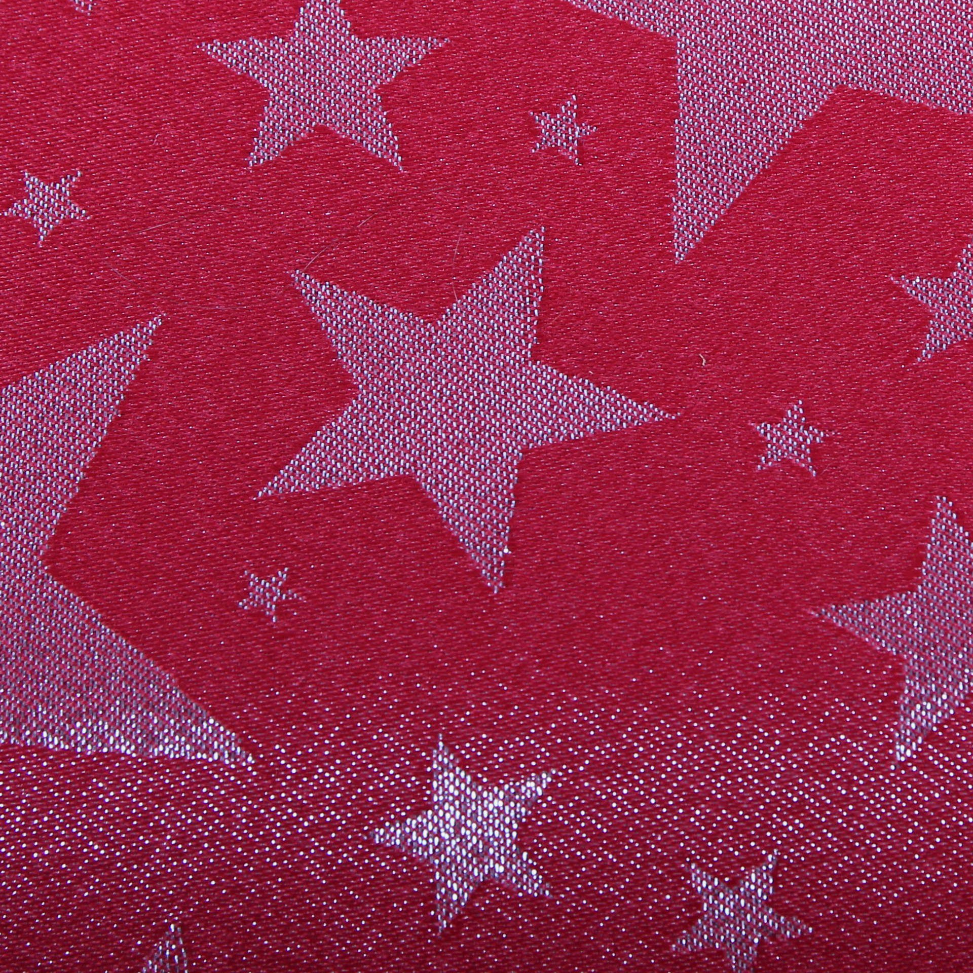 Delindo Lifestyle Mitteldecke Christsterne (1-tlg), Jacquard mit Lurexsternen – Bild 2 von 3