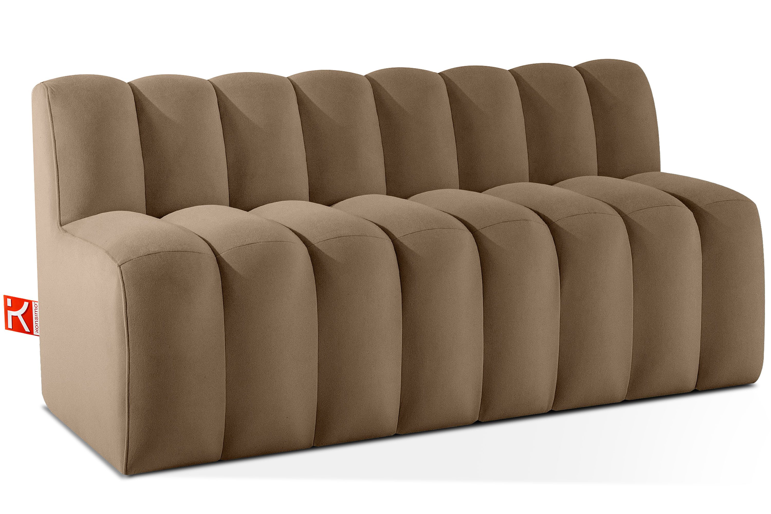 KONSIMO® Sofa CORDA Einzelsofa, Küchensofa, Polsterbank, Küchenbank, Breite: 160 cm, hergestellt in der EU, moderne Eleganz, ideal für Restaurantbereiche