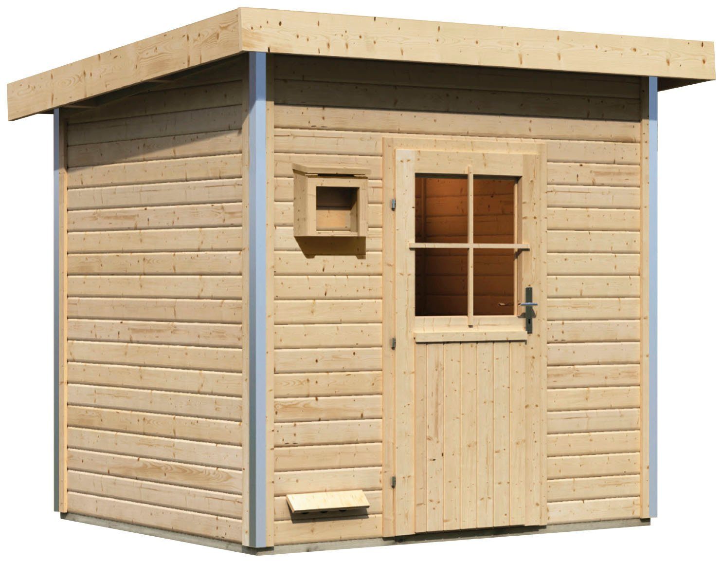 Karibu Saunahaus Ralf, BxTxH: 231 x 196 x 238 cm, 38 mm, klassische Tür