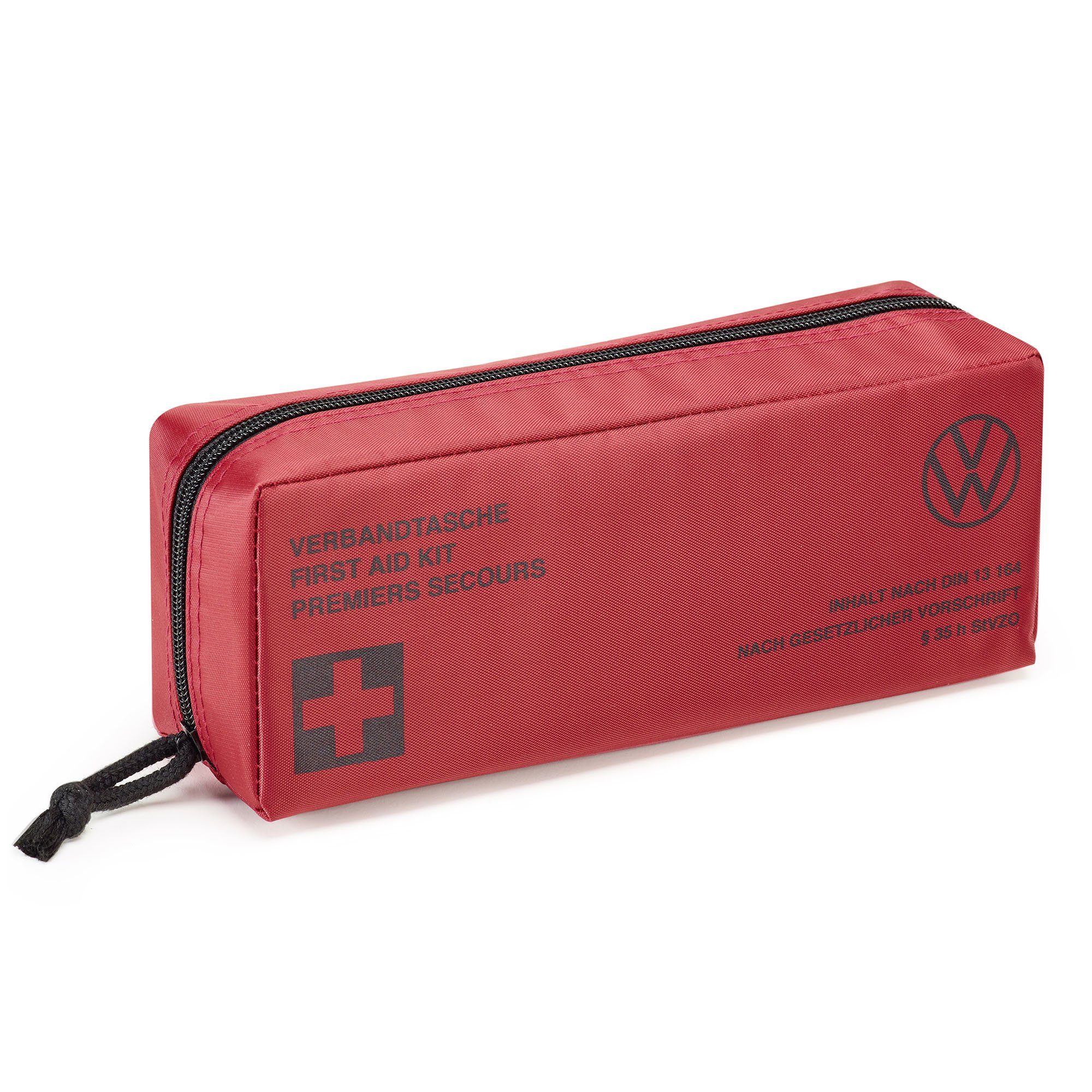 Volkswagen KFZ-Verbandtasche VW KFZ Verbandstasche, mit neuem VW Logo, 6R0093108B, Verbandskasten nach DIN 13164