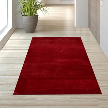Teppich Teppich Shaggy Flokati in rot, TeppichHome24, rechteckig, Höhe: 18 mm
