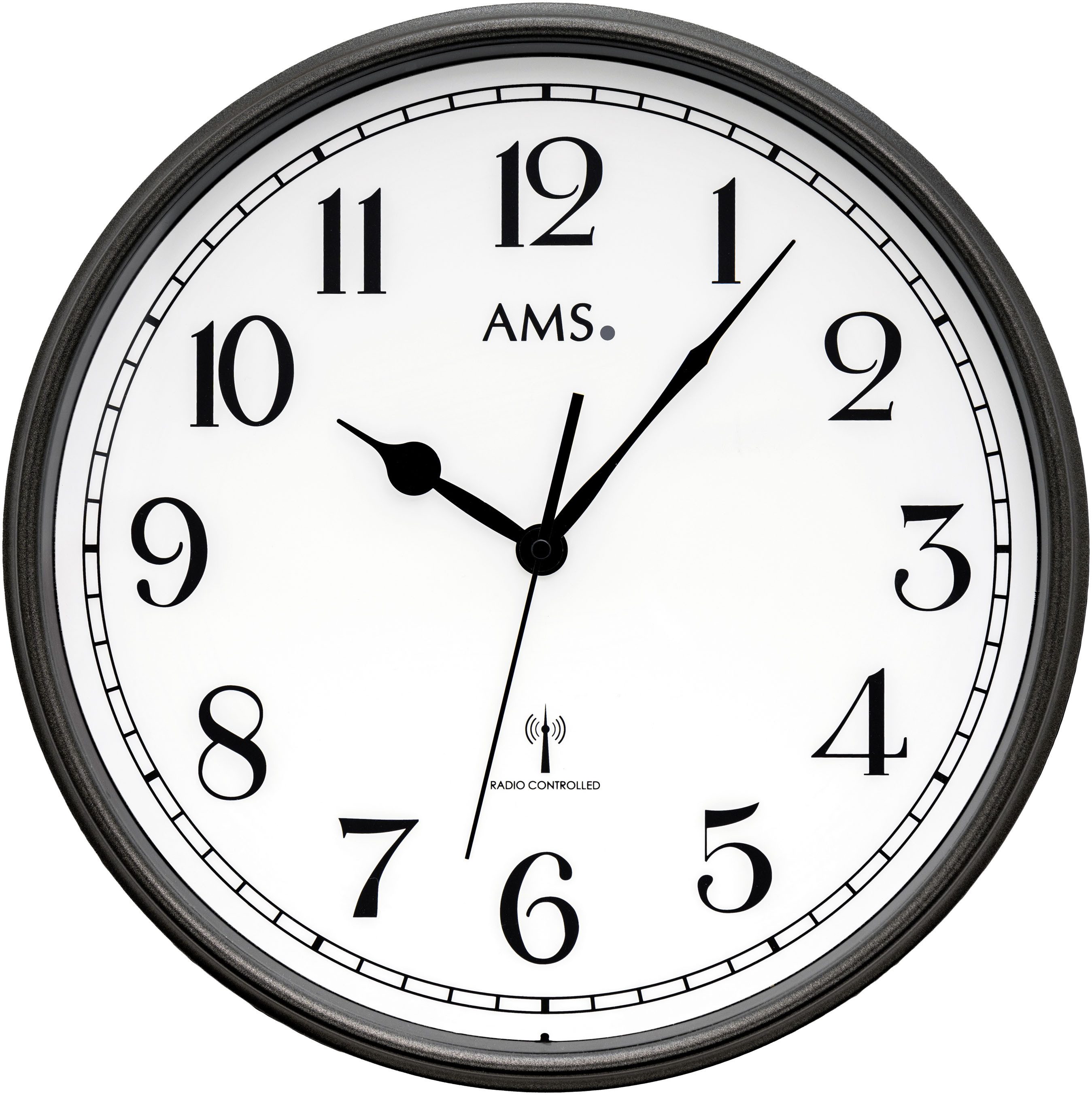AMS Funkwanduhr (Quarzuhr, Wanduhr, Wohnzimmer, Esszimmer, günstig online kaufen