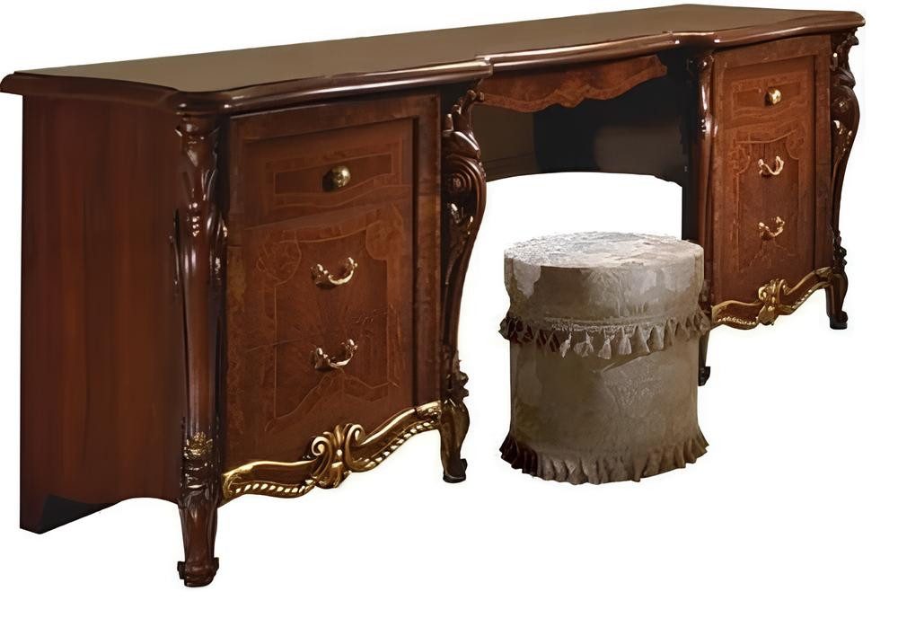 Xlmoebel Schminktisch Gestaltungsstil Eleganz Sekretär Vintage Barock Form Holz Italienisch (1-St., Schminktisch), Hergestellt in Europa