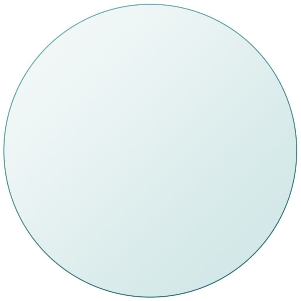 furnicato Tischplatte Gehärtete Glas 300 mm Transparent (1 St), Kratzgeschützte Schutzplatte, 8 mm stark für Esstisch oder Couchtisch