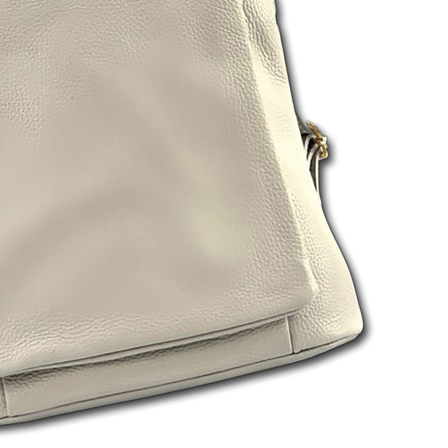 FLORENCE Cityrucksack Florence Rucksack Damen Echtleder, Damen Leder Cityrucksack, beige ca. 30cm