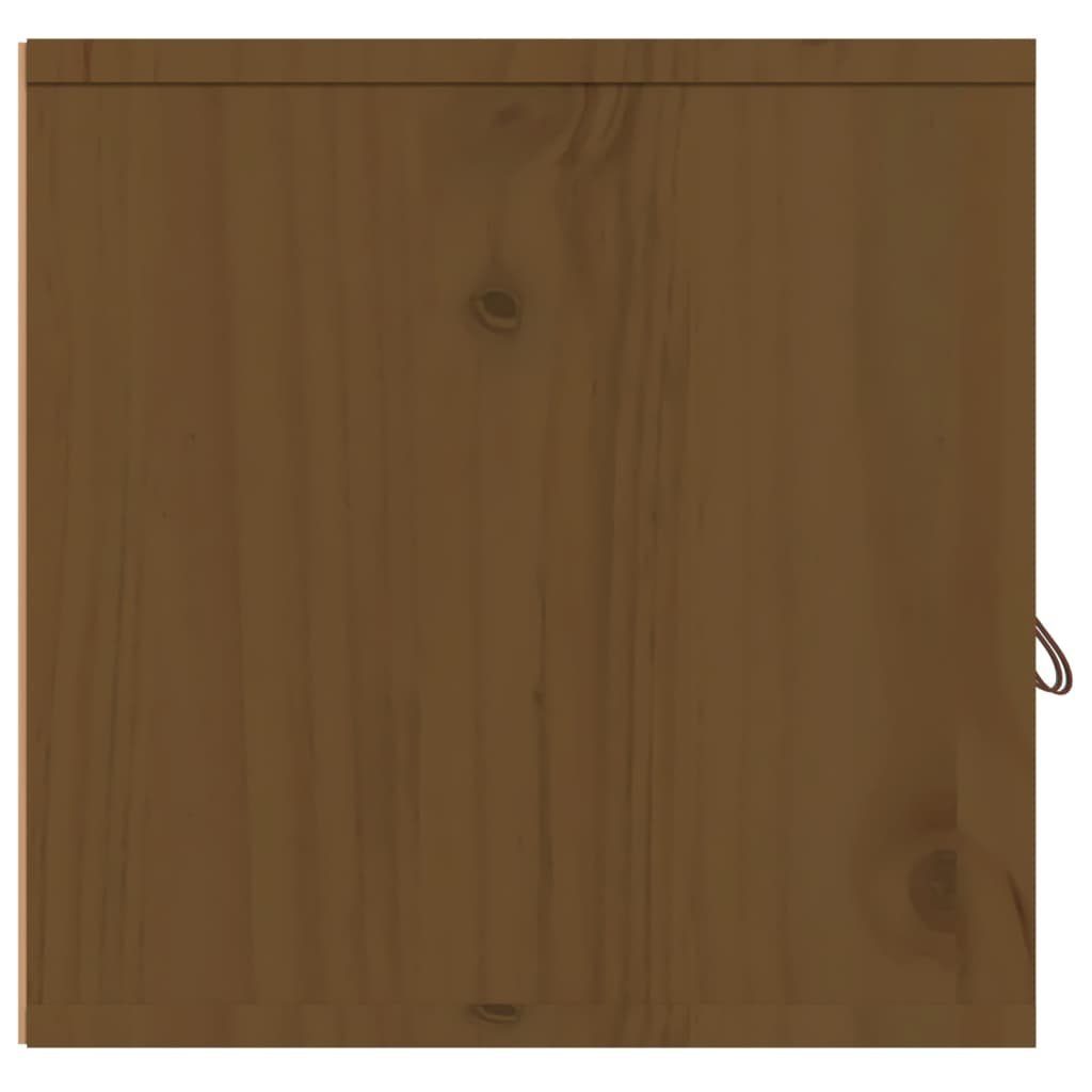 Stk. Kiefer 80x30x30 Wandschränke cm Honigbraun Massivholz 2 Wandregal furnicato