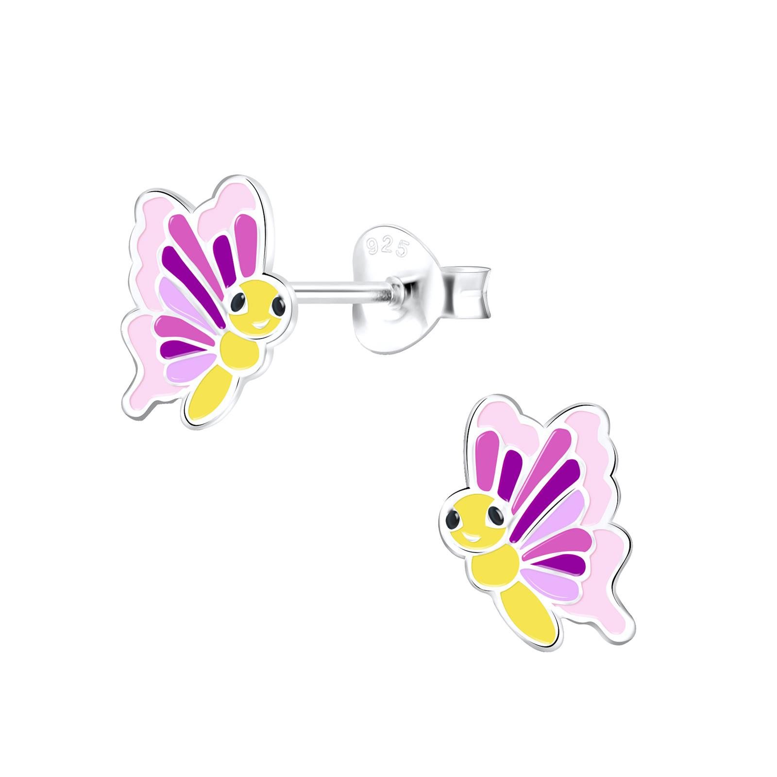 Ohrring-Set Schmetterling Kinder Ohrringe 925 Silber