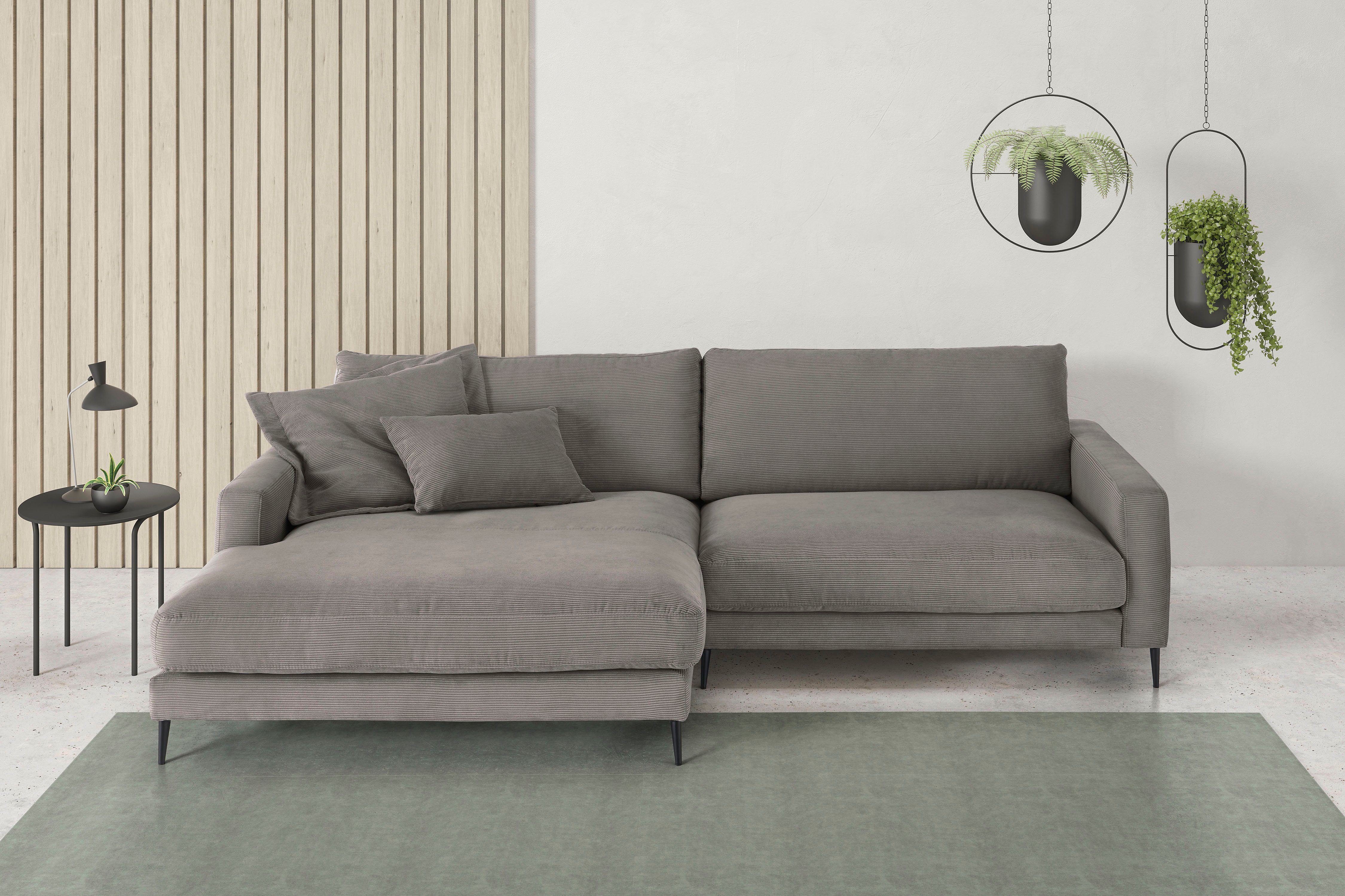 Ecksofa Downtown, B/T/H: 272/190/84 cm L-Form