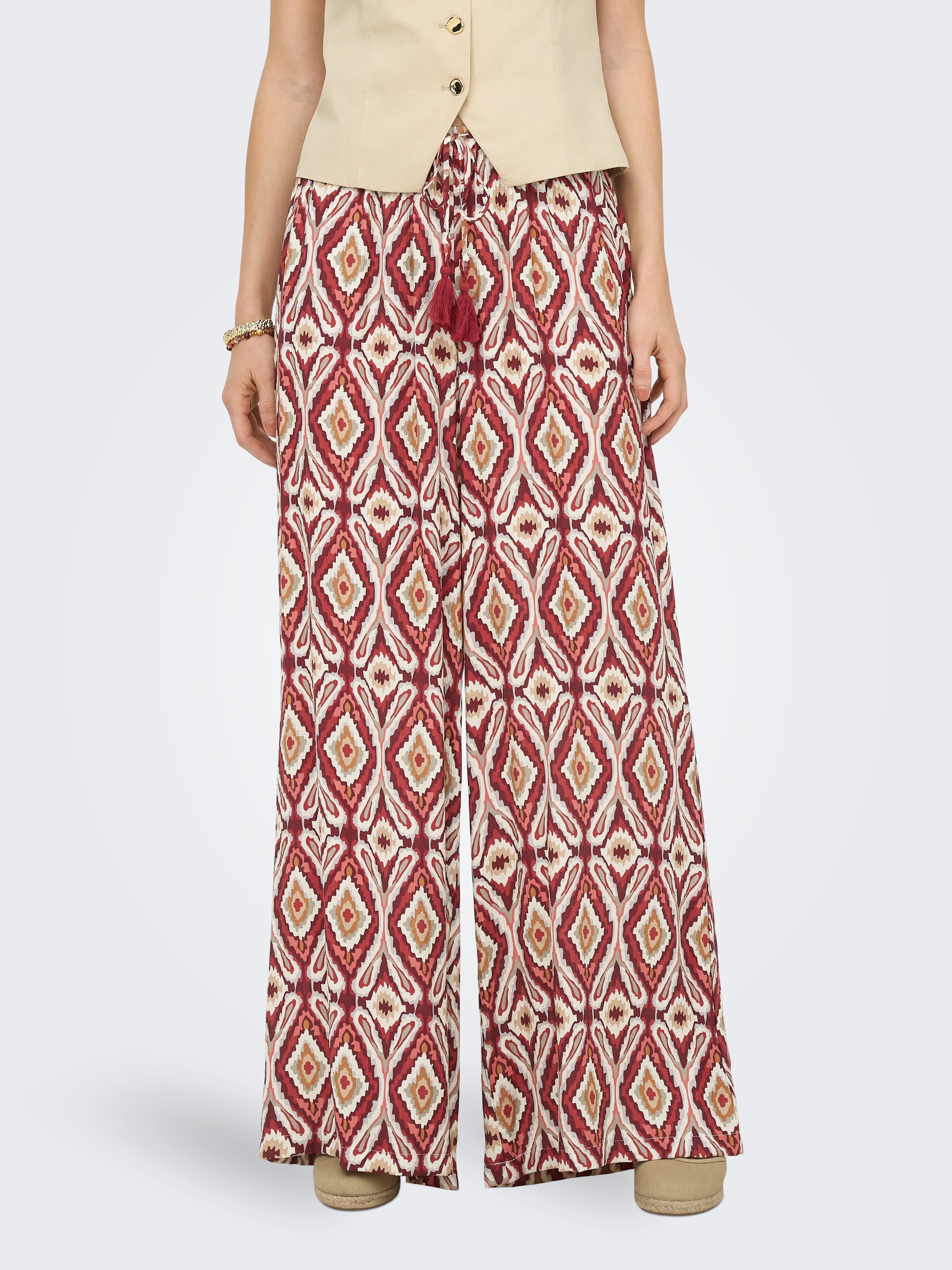 ONLY Schlupfhose ONLGINI MIKASI WIDE PULL UP PANT WVN Viskosemischung