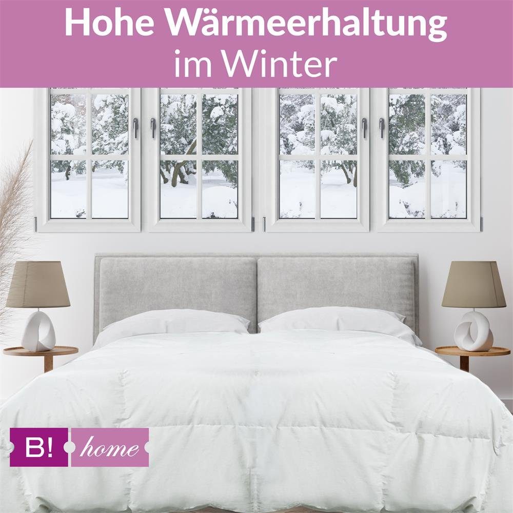 B!HOME Daunenbettdecke B!HOME Winterdecke extra Daunen 135x200cm (1080g) Kassettenstegbett, Füllung: 100% Daunen, Bezug: 100% Baumwolle, 100% Daunen – Bild 4 von 5
