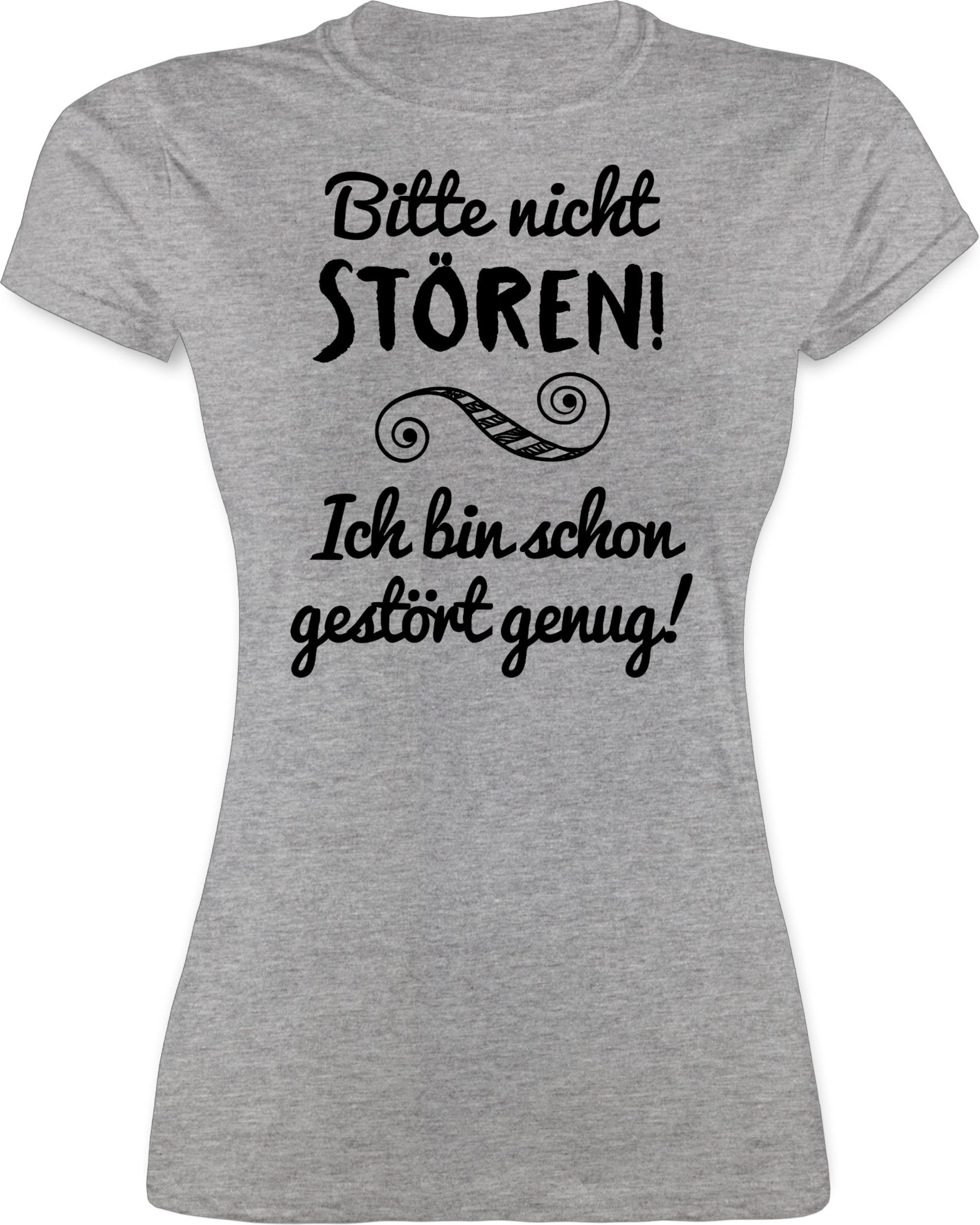 Shirtracer TShirt »Bitte nicht stören! Sprüche Statement mit Spruch Damen Premium TShirt