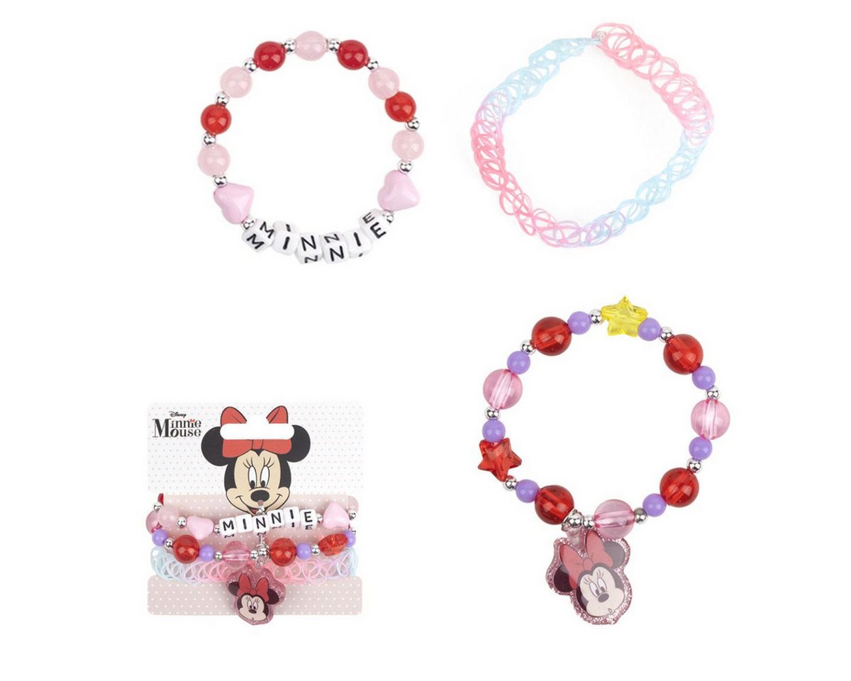 Disney Minnie Mouse Schmuckset Kinderarmband – Mädchen Armband & Kinderschmuck mit Motiv