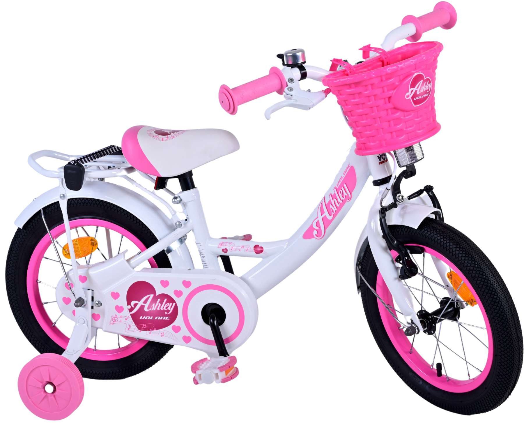 Kinderfahrrad Kinderfahrrad Ashley für Mädchen 14 Zoll Kinderrad in Weiß