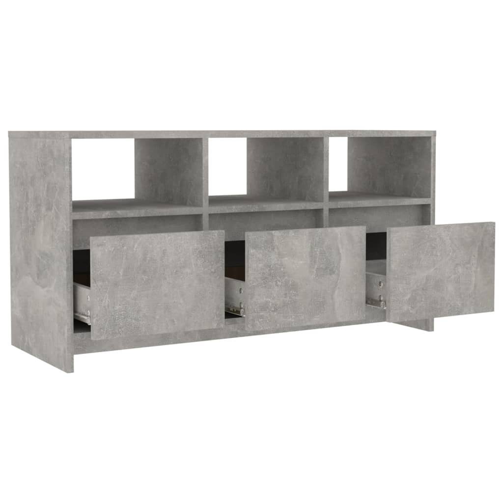 cm Betongrau Holzwerkstoff 102x37,5x52,5 TV-Schrank furnicato