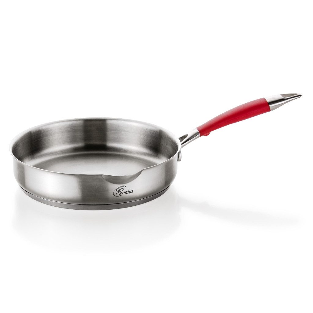 Genius Bratpfanne Genius - Steelfit Edelstahl Pfanne Ø 20cm, Edelstahl, Kunststoff