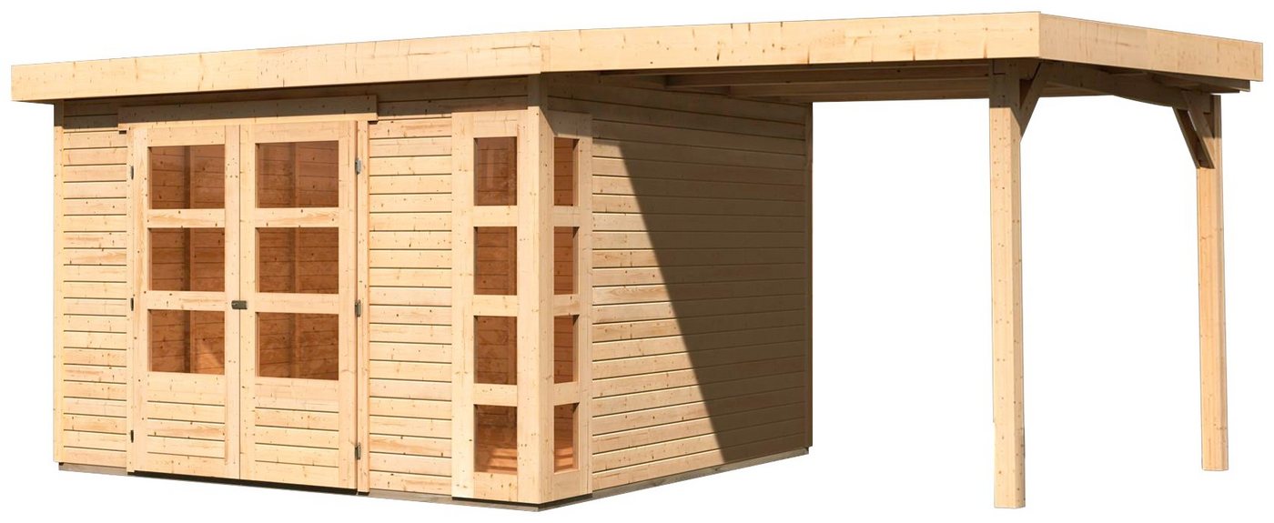 Thumbnail - Karibu Gartenhaus Nordsee 6, BxT: 334x331 cm, (Set), mit Schleppdach 2,40 m Breite