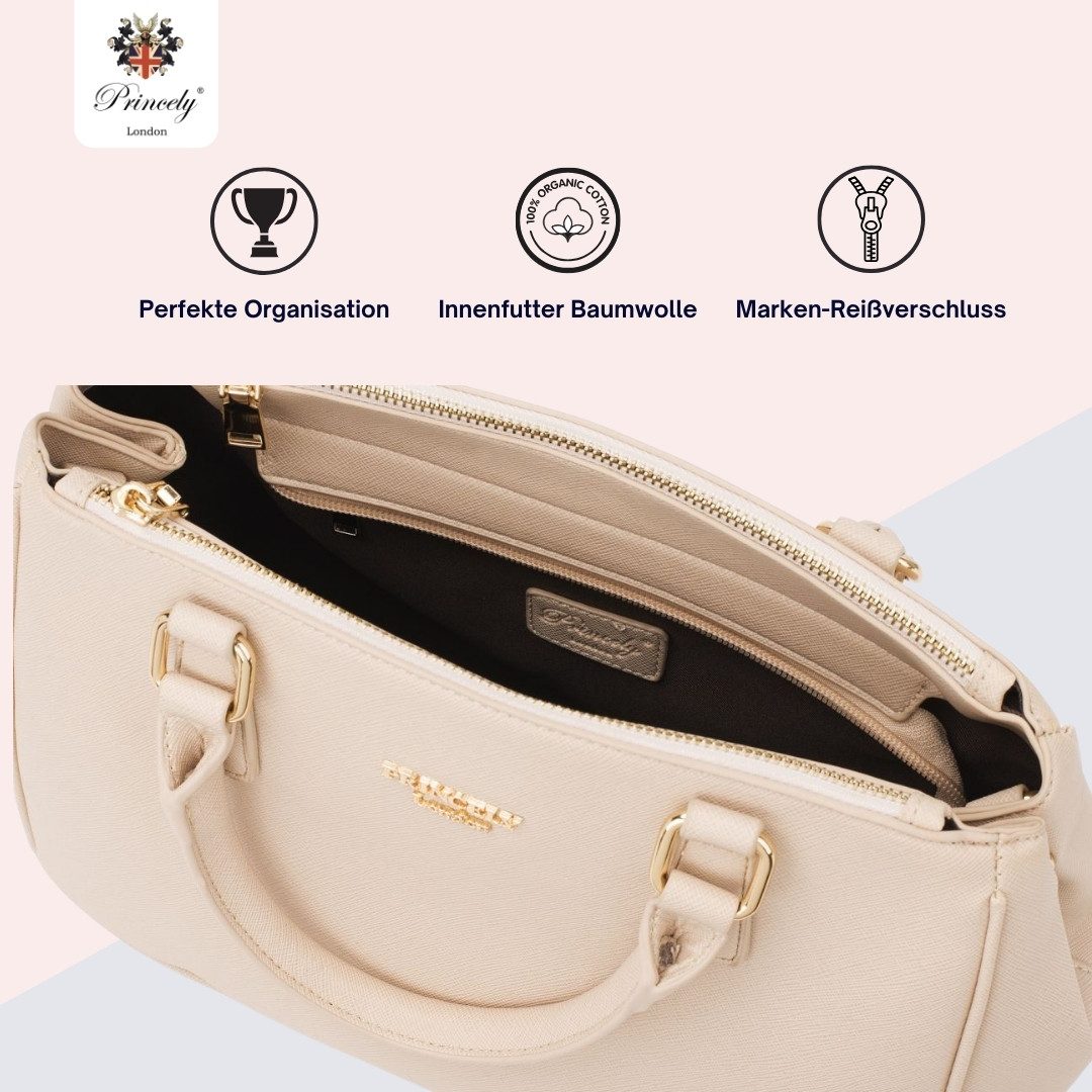 Princely London Handtasche Victoria – Praktische Eleganz für Büro, Alltag und Freizeit