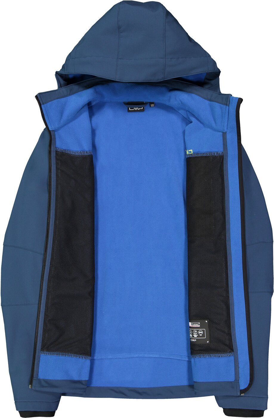 MAN INK HOOD JACKET BLUE CMP ZIP Laufhose