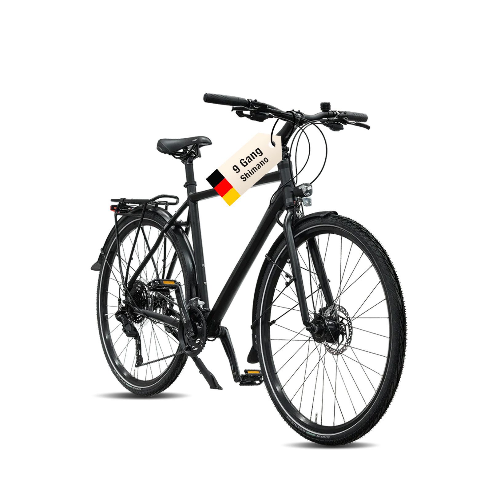 Rabeneick Cityrad Rabeneick 9-Gang Shimano Schaltung TS5, 28 zoll, Damen&Herren, 9 Gang SHIMANO CUES RD-U4020, 9-fach Schaltwerk, Diamant …