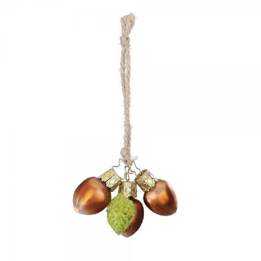 INGE-GLAS® Christbaumschmuck Drei Haselnüsse