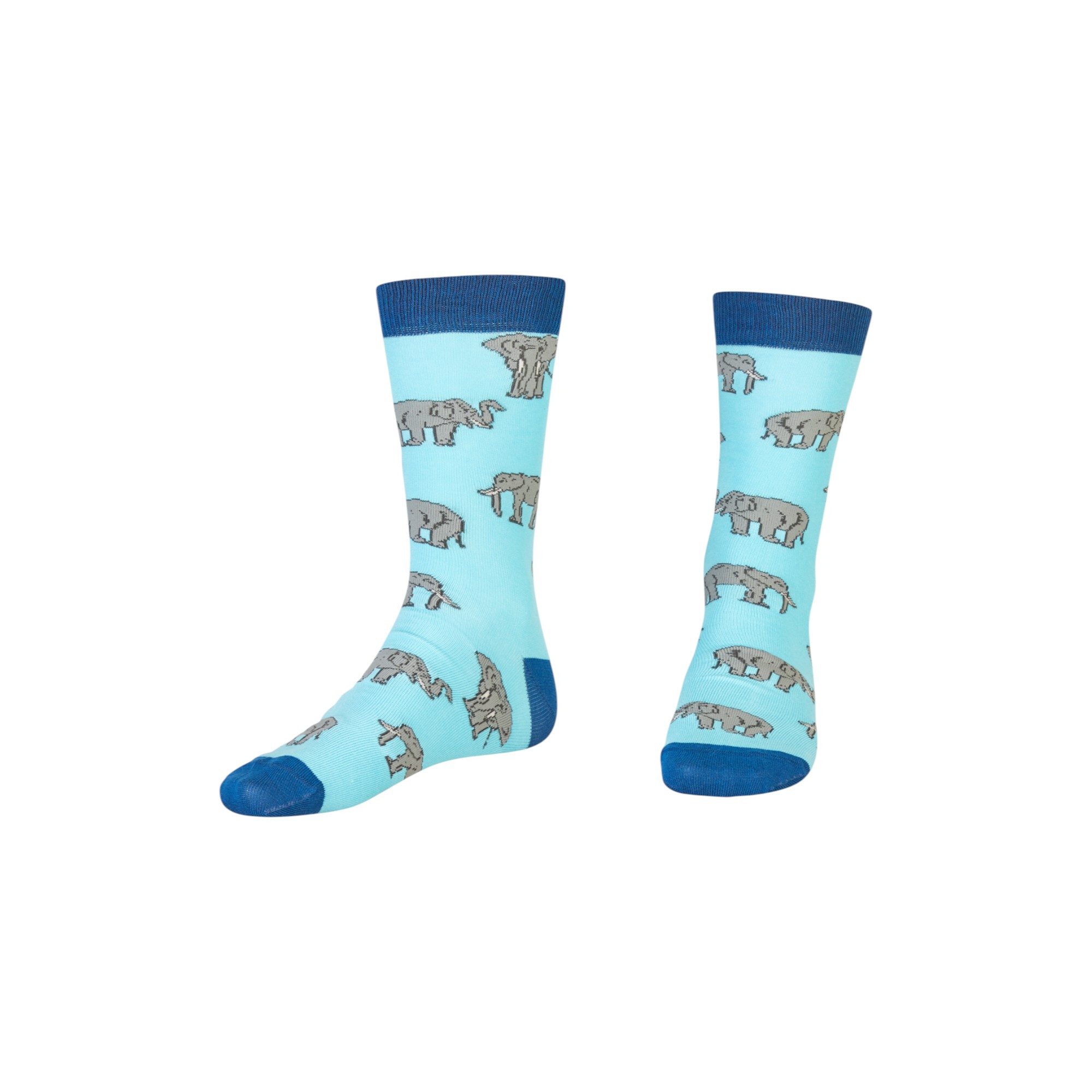 Freizeitsocken AbgeStrumpft Elefanten Socken