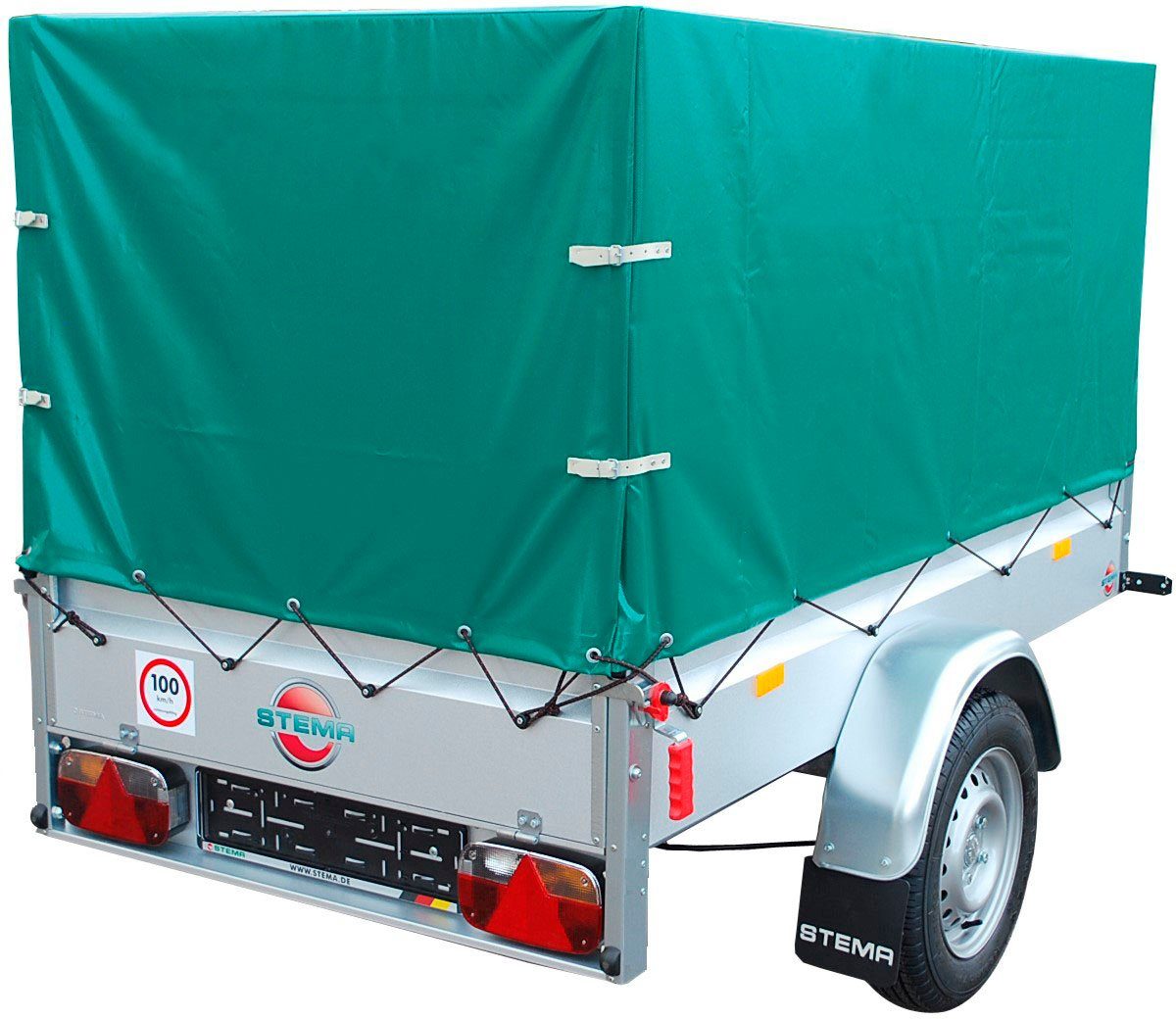 STEMA PKW-Anhänger Basic 850 Set 80 cm, max. 673 kg, Set, Tieflader ungebremst