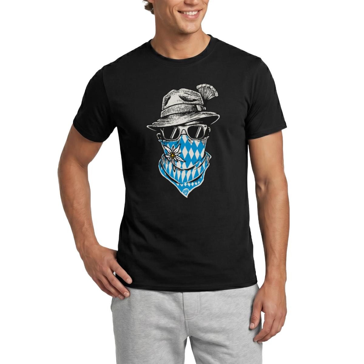 Spreadshirt T-Shirt Bayrischer Lausbua Cool Trachtersatz Männer T-Shirt (1-tlg)