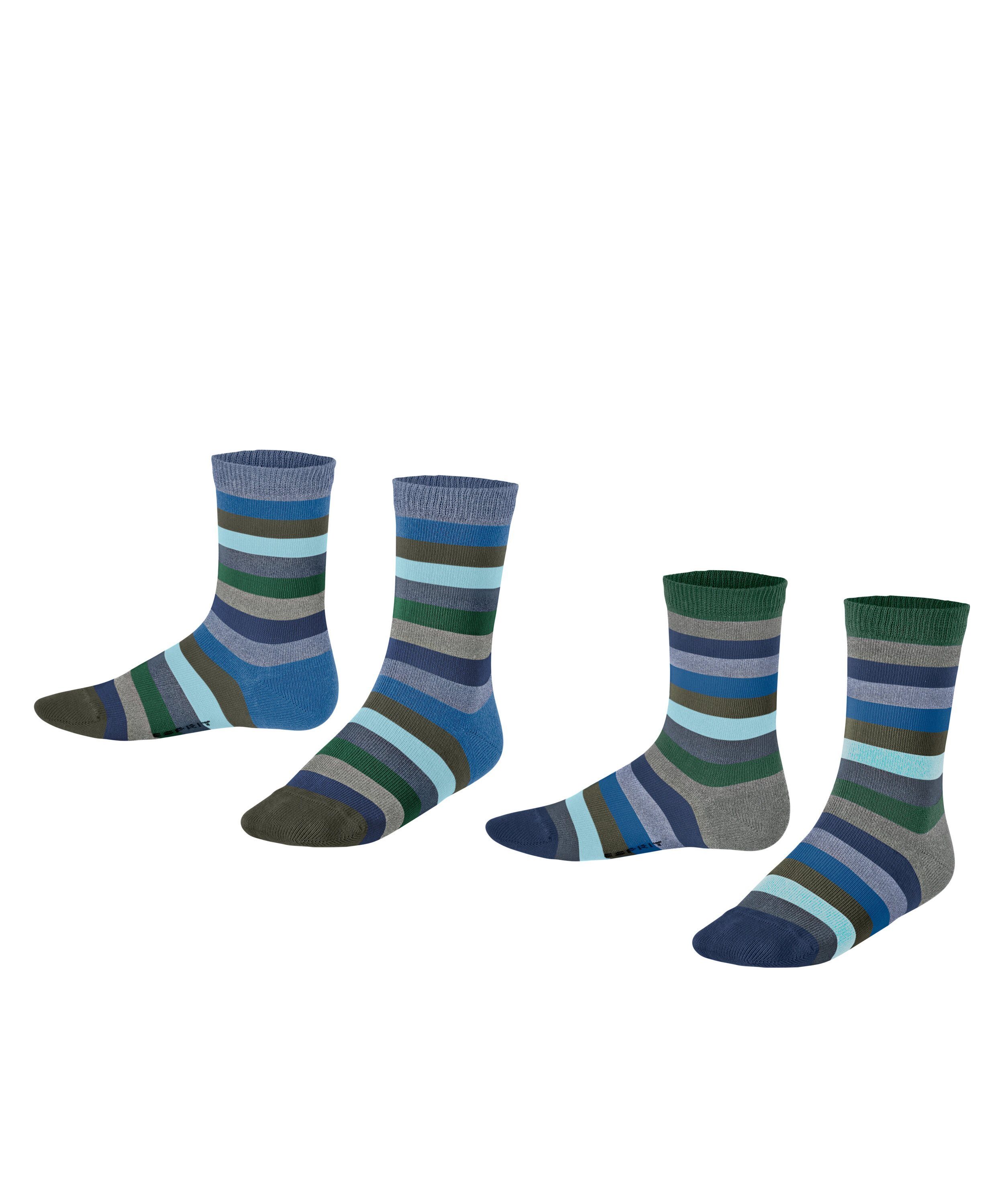 Esprit Socken Multicolor Stripe 2-Pack pine (2-Paar) (7292)